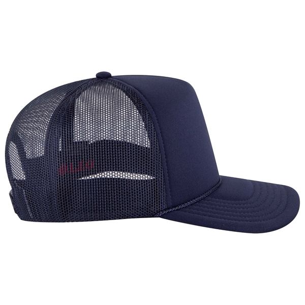 5 Panel High Crown Mesh Back Trucker Hat - 5 Panel High Crown Mesh Back Trucker Hat - Image 36 of 50
