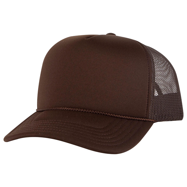 5 Panel High Crown Mesh Back Trucker Hat - 5 Panel High Crown Mesh Back Trucker Hat - Image 40 of 50