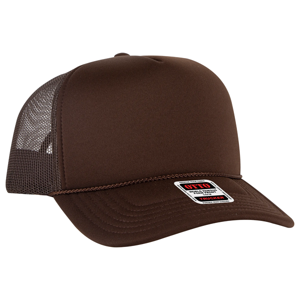 5 Panel High Crown Mesh Back Trucker Hat - 5 Panel High Crown Mesh Back Trucker Hat - Image 37 of 50