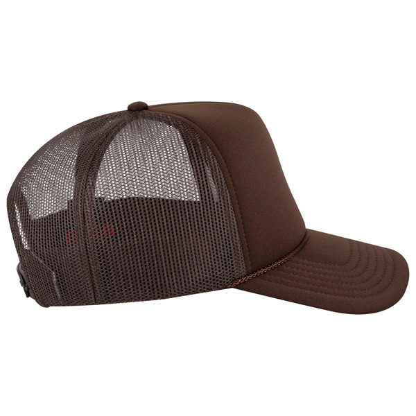 5 Panel High Crown Mesh Back Trucker Hat - 5 Panel High Crown Mesh Back Trucker Hat - Image 43 of 50