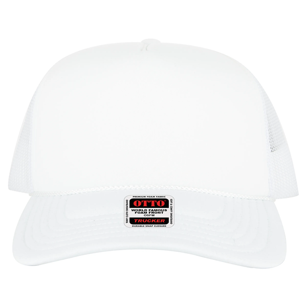 5 Panel High Crown Mesh Back Trucker Hat - 5 Panel High Crown Mesh Back Trucker Hat - Image 45 of 50