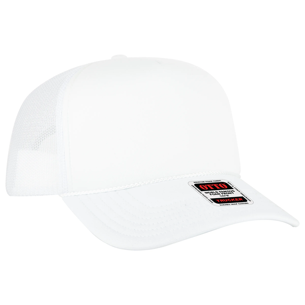 5 Panel High Crown Mesh Back Trucker Hat - 5 Panel High Crown Mesh Back Trucker Hat - Image 44 of 50