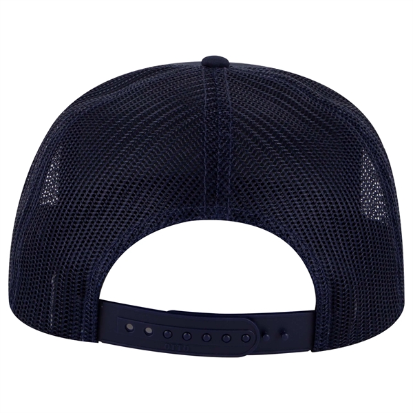 5 Panel Mid Profile Mesh Back Trucker Hat - 5 Panel Mid Profile Mesh Back Trucker Hat - Image 9 of 20