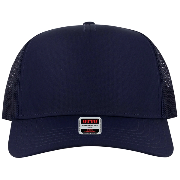 5 Panel Mid Profile Mesh Back Trucker Hat - 5 Panel Mid Profile Mesh Back Trucker Hat - Image 8 of 20