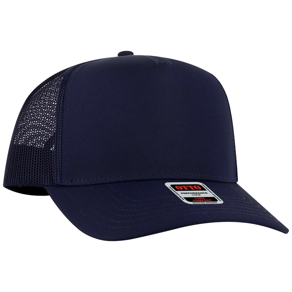 5 Panel Mid Profile Mesh Back Trucker Hat - 5 Panel Mid Profile Mesh Back Trucker Hat - Image 7 of 20