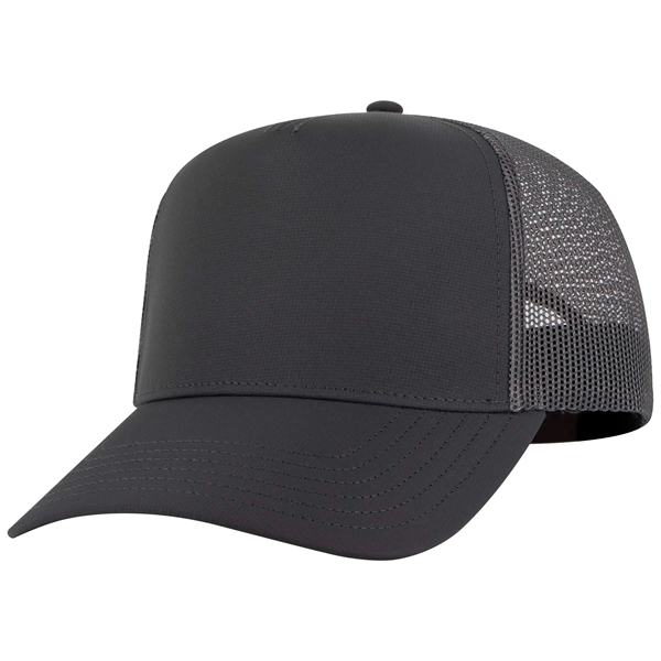 5 Panel Mid Profile Mesh Back Trucker Hat - 5 Panel Mid Profile Mesh Back Trucker Hat - Image 17 of 20