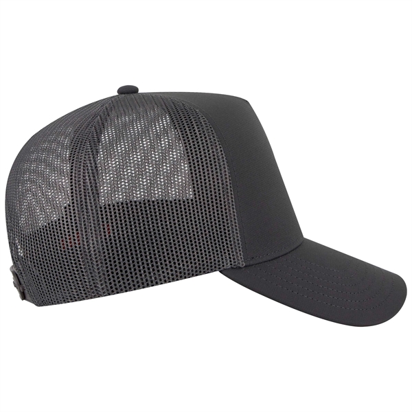 5 Panel Mid Profile Mesh Back Trucker Hat - 5 Panel Mid Profile Mesh Back Trucker Hat - Image 20 of 20