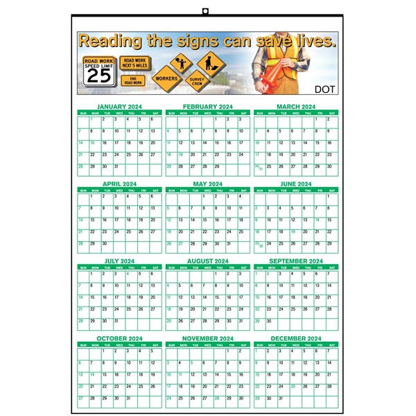 Year on a page wall calendar - Year on a page wall calendar - Image 0 of 1