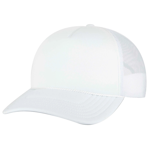 5 Panel Low Profile Mesh Back Trucker Hat - 5 Panel Low Profile Mesh Back Trucker Hat - Image 40 of 50