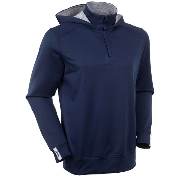 Bobby Jones Men's Performance Scorecard 1/4 Zip L/S Hoodie - Bobby Jones Men's Performance Scorecard 1/4 Zip L/S Hoodie - Image 0 of 5