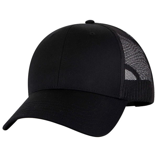 6 Panel Low Profile Mesh Back Trucker Hat - 6 Panel Low Profile Mesh Back Trucker Hat - Image 3 of 21