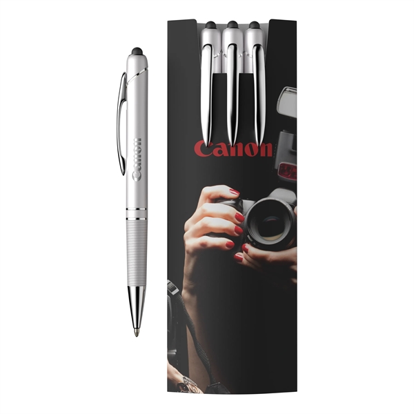 3-Piece Glacio Pen Set and Custom Sleeve - 3-Piece Glacio Pen Set and Custom Sleeve - Image 0 of 6