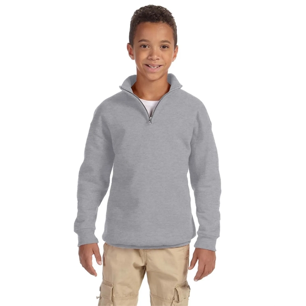 Youth NuBlend® Quarter-Zip Cadet Collar Sweatshirt - Youth NuBlend® Quarter-Zip Cadet Collar Sweatshirt - Image 0 of 2