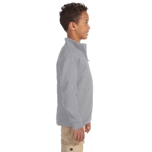 Youth NuBlend® Quarter-Zip Cadet Collar Sweatshirt - Youth NuBlend® Quarter-Zip Cadet Collar Sweatshirt - Image 2 of 2