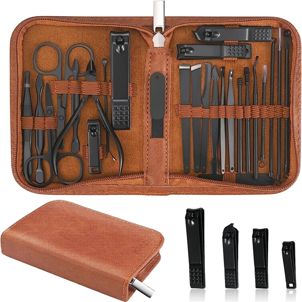 Manicure Set Professional Nail Clipper Kit 26 Pieces - Manicure Set Professional Nail Clipper Kit 26 Pieces - Image 0 of 4
