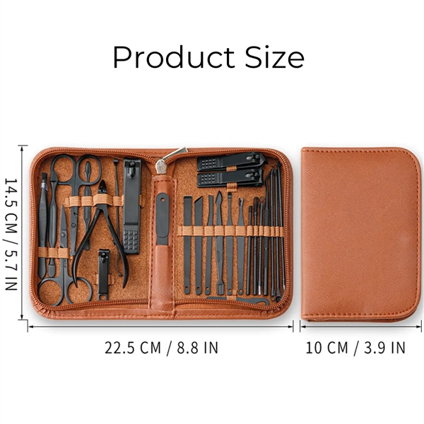 Manicure Set Professional Nail Clipper Kit 26 Pieces - Manicure Set Professional Nail Clipper Kit 26 Pieces - Image 3 of 4