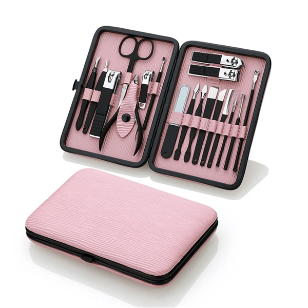 Manicure Set Professional Nail Clippers Kit for Women 18Pcs - Manicure Set Professional Nail Clippers Kit for Women 18Pcs - Image 0 of 3