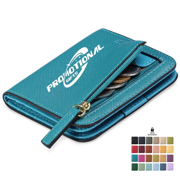 Rfid Blocking Compact Leather Pocket Wallet - Rfid Blocking Compact Leather Pocket Wallet - Image 0 of 3
