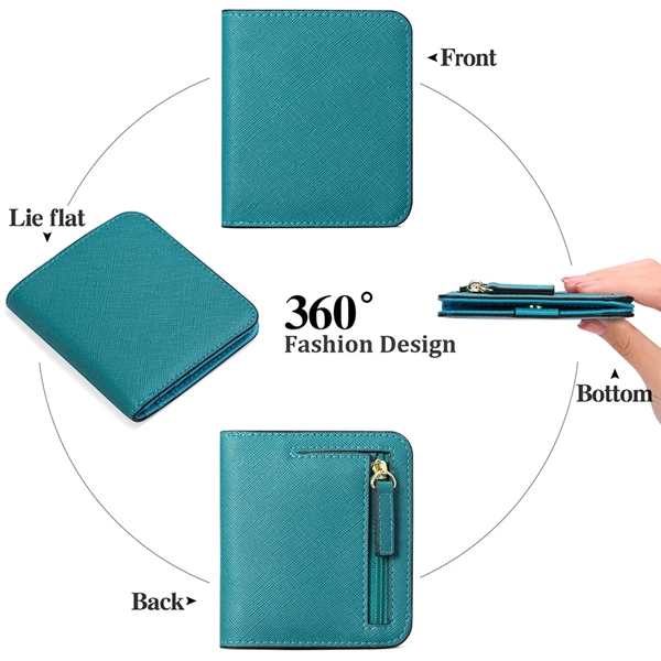 Rfid Blocking Compact Leather Pocket Wallet - Rfid Blocking Compact Leather Pocket Wallet - Image 2 of 3