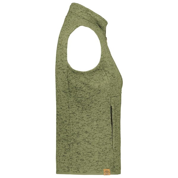 Ladies Alpine Sweater Fleece Vest - Ladies Alpine Sweater Fleece Vest - Image 7 of 11