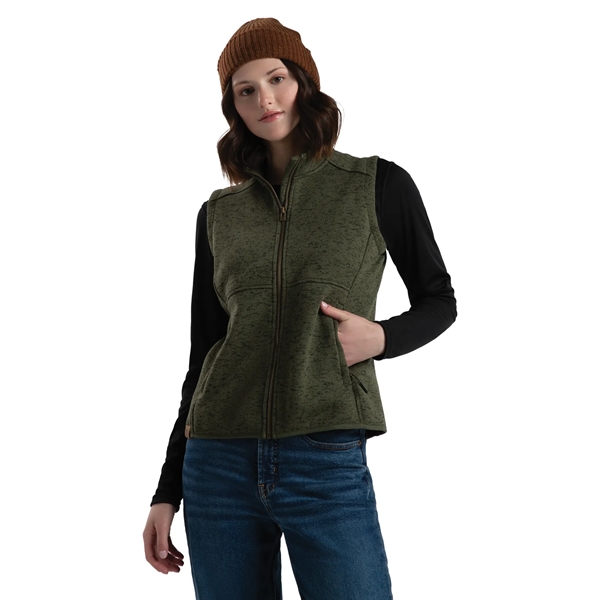 Ladies Alpine Sweater Fleece Vest - Ladies Alpine Sweater Fleece Vest - Image 9 of 11