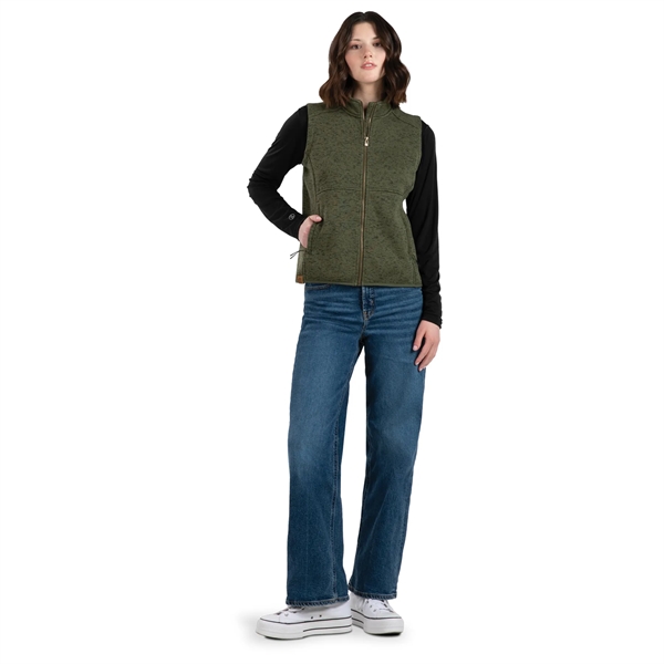 Ladies Alpine Sweater Fleece Vest - Ladies Alpine Sweater Fleece Vest - Image 10 of 11