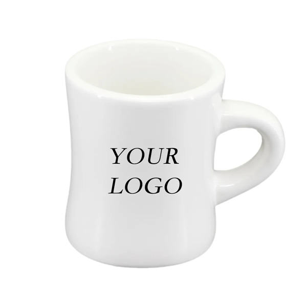 10 oz. Bright White Ceramic Diner Mugs w/ Custom Logo - 10 oz. Bright White Ceramic Diner Mugs w/ Custom Logo - Image 0 of 0