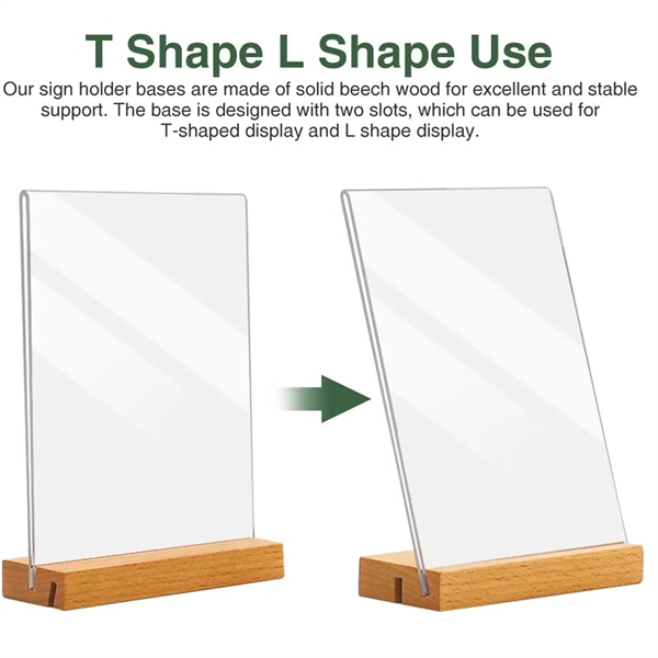 Acrylic Office Postcard Photo Stand Menu Holder - Acrylic Office Postcard Photo Stand Menu Holder - Image 2 of 5