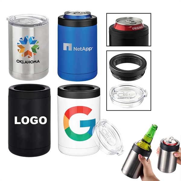 2 in 1 Vacuum Insulated Can Holder and Tumbler - 2 in 1 Vacuum Insulated Can Holder and Tumbler - Image 0 of 3