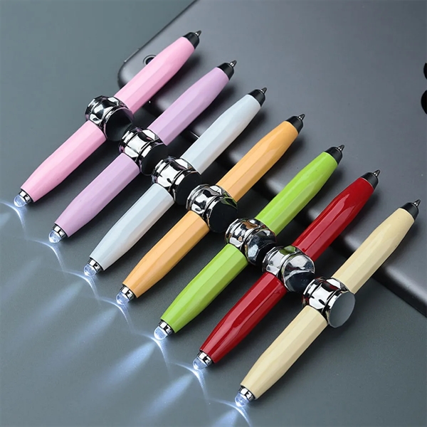 Multi-Function Ballpoint Pen Fidget Gyro Spinner LED Light - Multi-Function Ballpoint Pen Fidget Gyro Spinner LED Light - Image 3 of 5