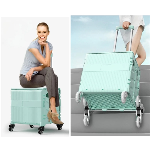 Foldable Cart with Stair Climbing Wheels - Foldable Cart with Stair Climbing Wheels - Image 1 of 3