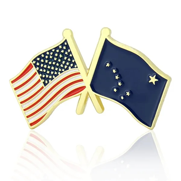 Lapel Pins, Stock States Crossed Flags - Lapel Pins, Stock States Crossed Flags - Image 2 of 50
