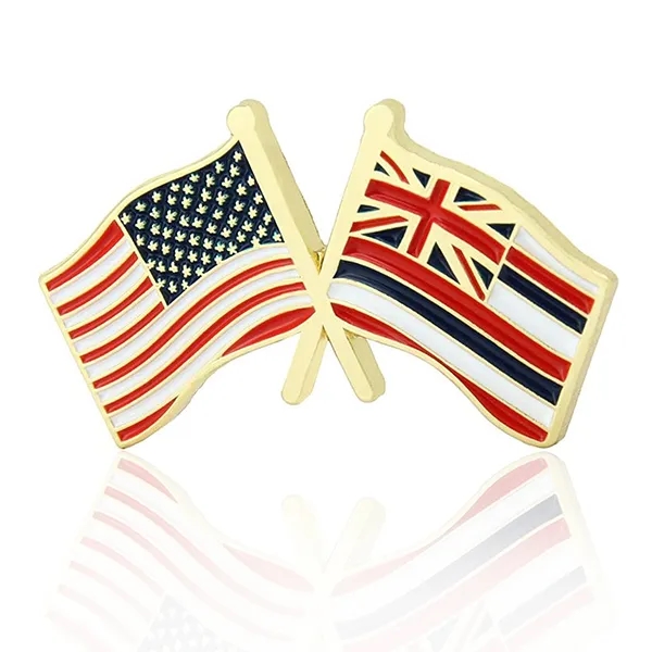 Lapel Pins, Stock States Crossed Flags - Lapel Pins, Stock States Crossed Flags - Image 11 of 50
