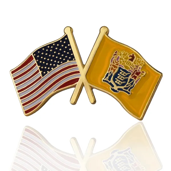 Lapel Pins, Stock States Crossed Flags - Lapel Pins, Stock States Crossed Flags - Image 30 of 50