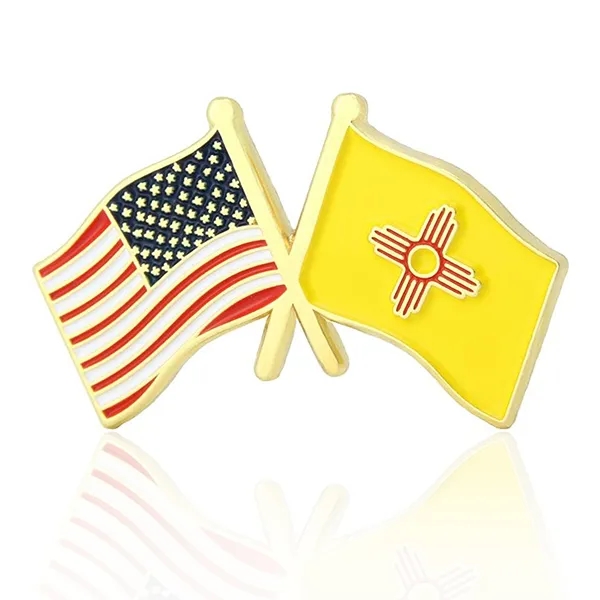 Lapel Pins, Stock States Crossed Flags - Lapel Pins, Stock States Crossed Flags - Image 31 of 50