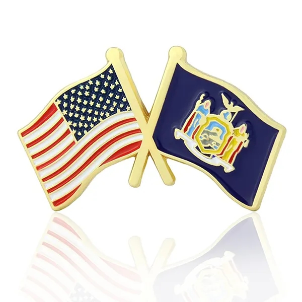 Lapel Pins, Stock States Crossed Flags - Lapel Pins, Stock States Crossed Flags - Image 32 of 50