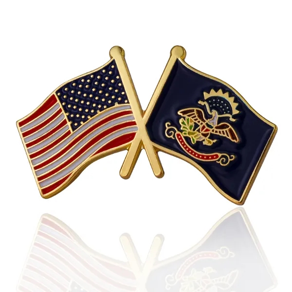 Lapel Pins, Stock States Crossed Flags - Lapel Pins, Stock States Crossed Flags - Image 34 of 50