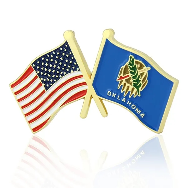 Lapel Pins, Stock States Crossed Flags - Lapel Pins, Stock States Crossed Flags - Image 36 of 50