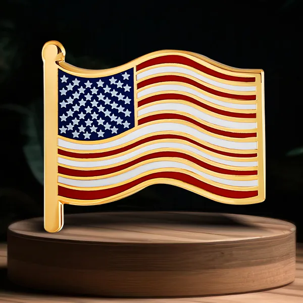 7/8 " Single Stock Flag Pins - 7/8 " Single Stock Flag Pins - Image 0 of 12