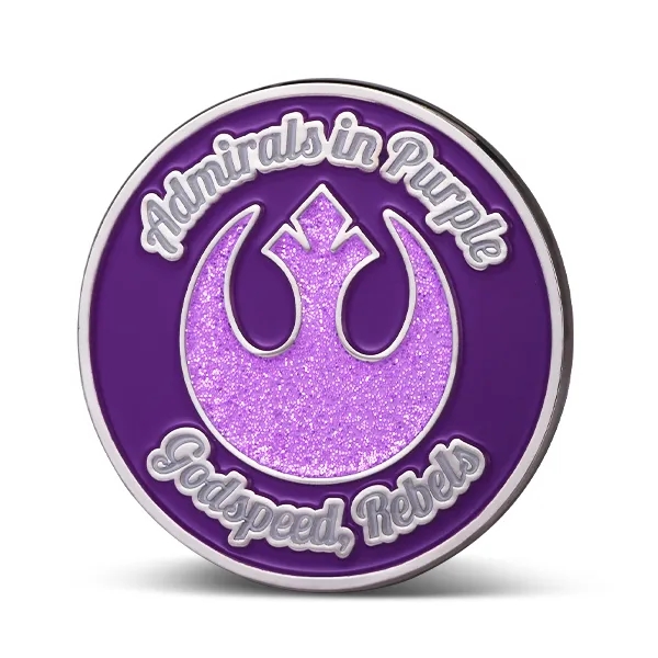 Custom Challenge Coins with Glitter Colors