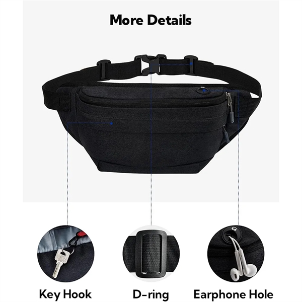 Waist Bag Fanny Pack for Running Walking Traveling - Waist Bag Fanny Pack for Running Walking Traveling - Image 2 of 3