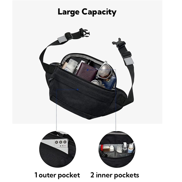 Waist Bag Fanny Pack for Running Walking Traveling - Waist Bag Fanny Pack for Running Walking Traveling - Image 3 of 3