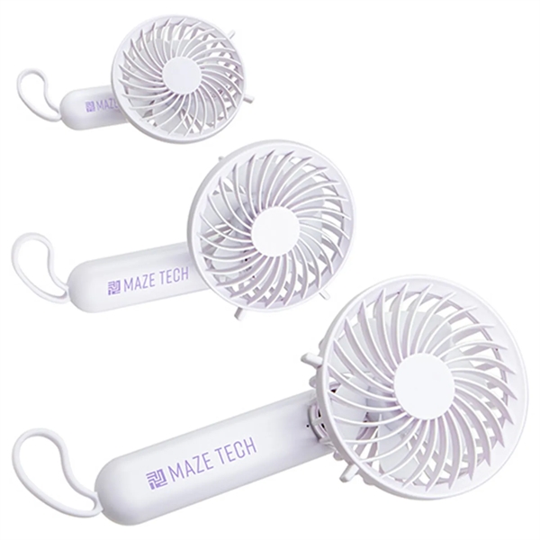 RECHARGEABLE HAND FAN W/ CARABINER - RECHARGEABLE HAND FAN W/ CARABINER - Image 1 of 3
