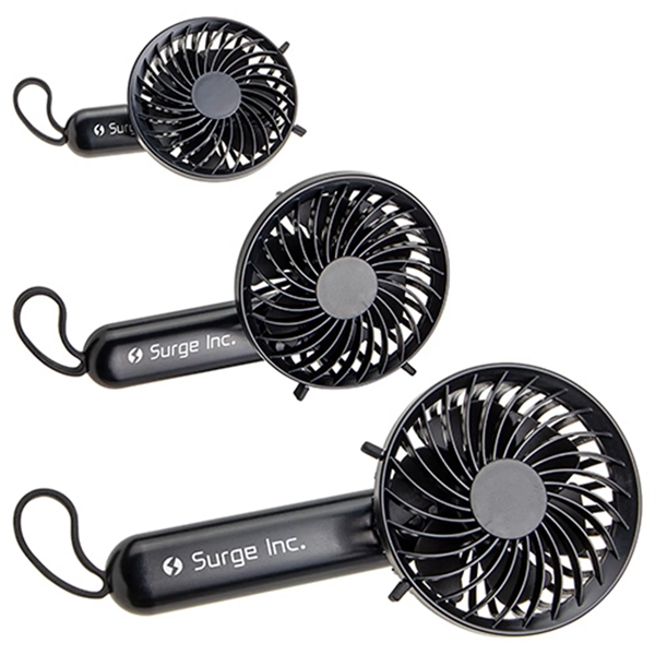 RECHARGEABLE HAND FAN W/ CARABINER - RECHARGEABLE HAND FAN W/ CARABINER - Image 3 of 3