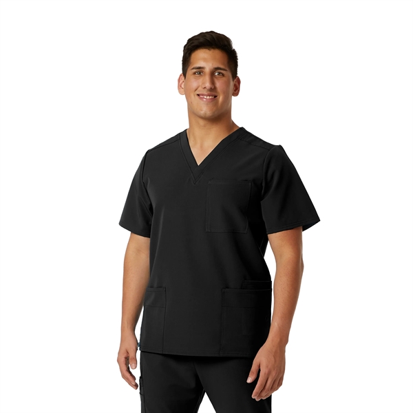 Spectrum's Mens WYND  Multi-Pocket Scrub Top - Spectrum's Mens WYND  Multi-Pocket Scrub Top - Image 4 of 5