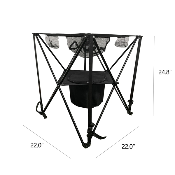 Folding Barbecue Ice Bucket Table - Folding Barbecue Ice Bucket Table - Image 1 of 6