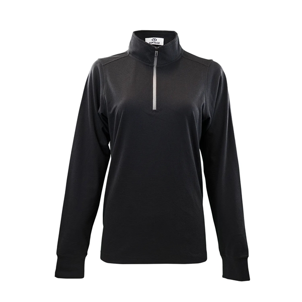 Women's Grid  1/4 Zip Pullover - Women's Grid  1/4 Zip Pullover - Image 0 of 11