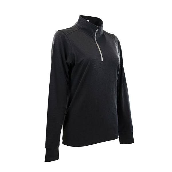 Women's Grid  1/4 Zip Pullover - Women's Grid  1/4 Zip Pullover - Image 2 of 11