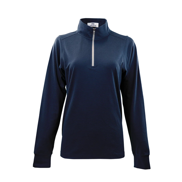 Women's Grid  1/4 Zip Pullover - Women's Grid  1/4 Zip Pullover - Image 8 of 11