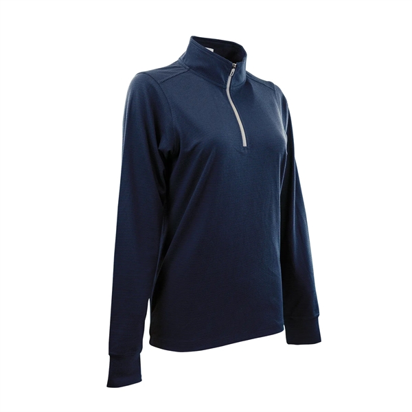 Women's Grid  1/4 Zip Pullover - Women's Grid  1/4 Zip Pullover - Image 10 of 11